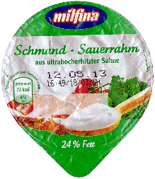 milfina: Schmand – Sauerrahm, 24% Fett